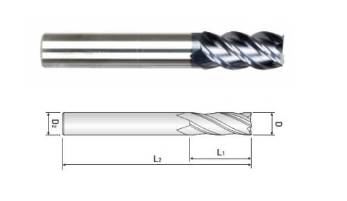 DAO PHAY NGÓN CHUYÊN THÉP VÀ INOX DƯỚI 45 HRC