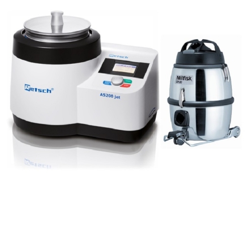 Máy sàng khí phân tích cỡ hạt Retsch Model AS200 JET , Part.no: 30.027.0001