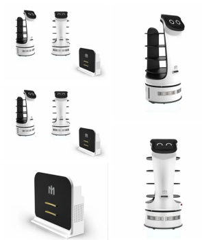 Robot- xe đẩy giao đồ ăn kiểu mới nhất trong nhà hàng 2022- I Delivery 500-2