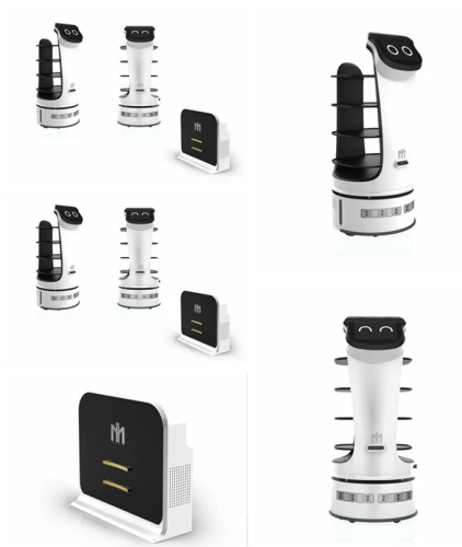 Robot- xe đẩy giao đồ ăn kiểu mới nhất trong nhà hàng 2022- I Delivery 500-2
